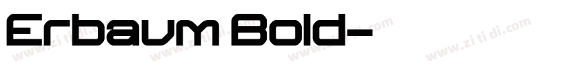 Erbaum Bold字体转换
